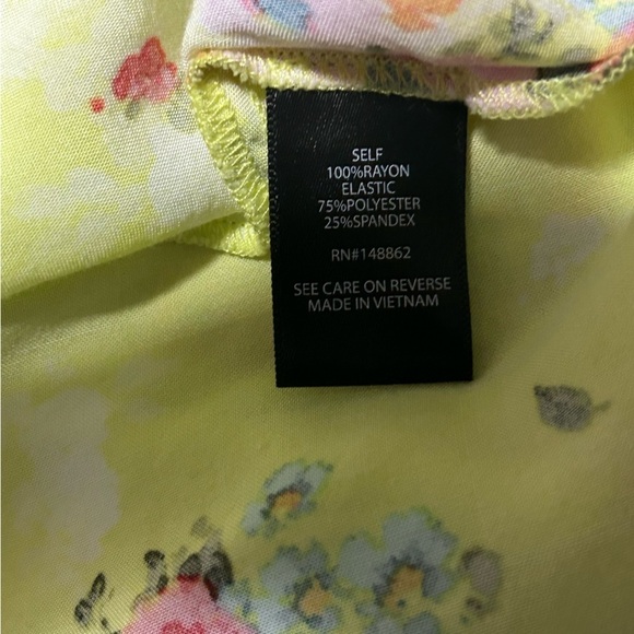 Torrid Floral Tank Top - Yellow and Multicolor - Picture 4 of 6